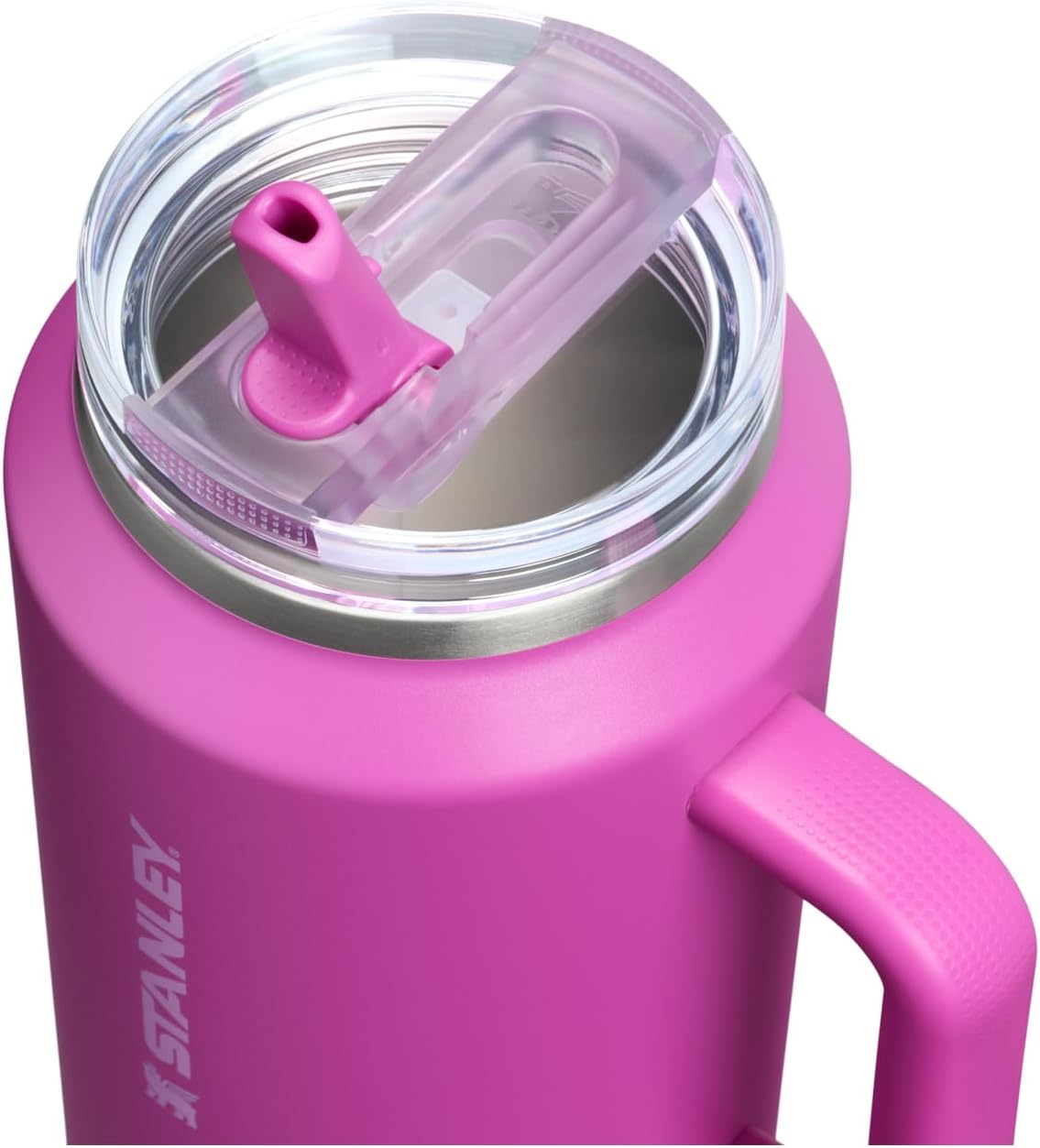 STANLEY Quencher ProTour 64 oz Tumbler - Leakproof Lid, Built-In Straw & Handle | Insulated Stainless Steel | BPA-Free | Dark Blossom