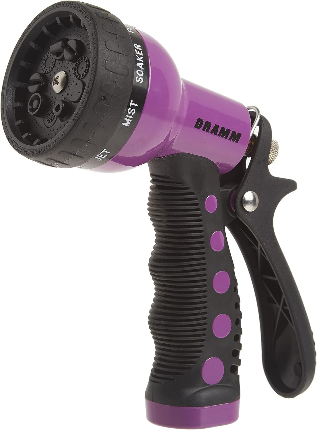 DRAMM Watering and Tool Set Includes 9-Pattern Revolver Spray Gun, 9-Pattern ColorStorm Turret Sprinkler, and Colorpoint Compact Shear, Berry