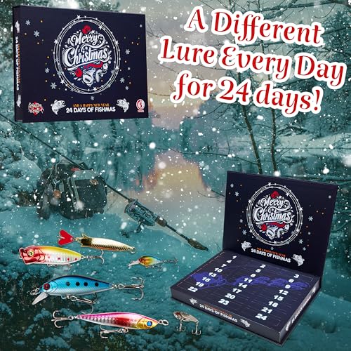 Fishing Lure Advent Calendar 2026 - Holiday Countdown for Anglers