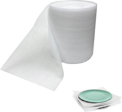 Foam Wrap Roll - 10 Inch Wide x 50 FT Length | Cushioning Foam for Moving & Fragile Protection