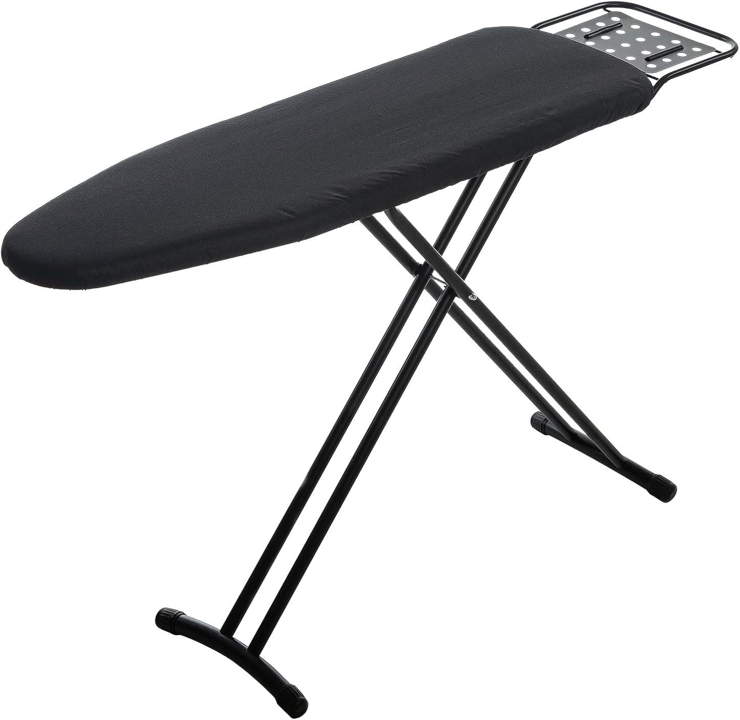 RAINHOL Heavy Duty Ironing Board - 54"x13" Compact Design with Heat Resistant Cover & Adjustable Height | Black