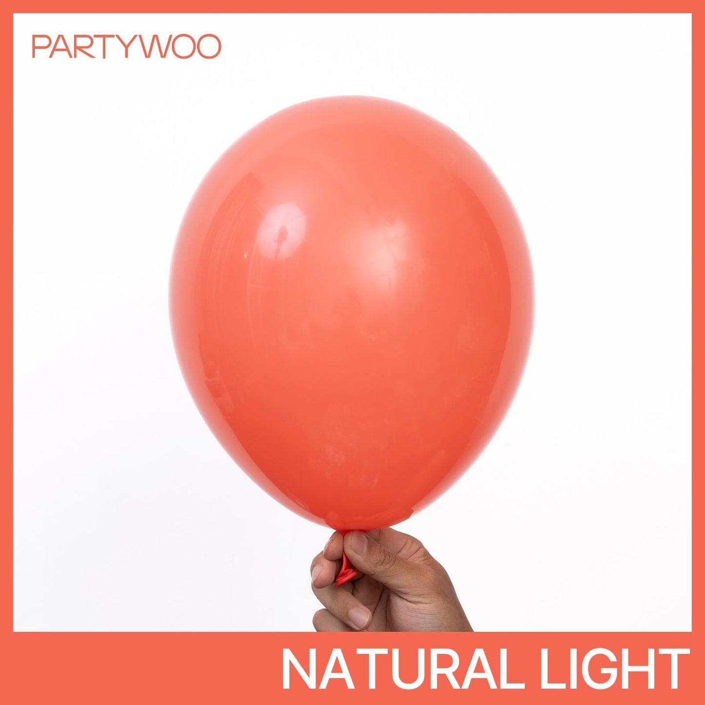 PartyWoo Coral Balloons 50pcs 12 Inch Coral Pink Light Red Latex Helium Balloons for Graduation Wedding Anniversary Baby Shower Gender Reveal Birthday Summer Themed Party Decorations Red-Y22