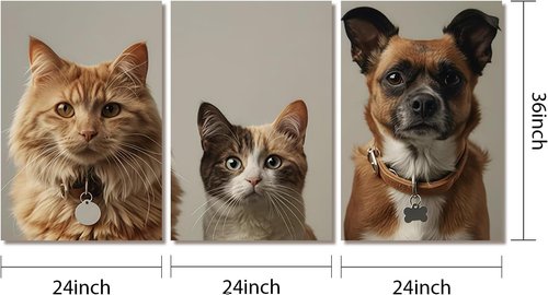 Canvas Prints - Custom Triptych Poster Set (Unframed 24x36) | Turn Your Photos Into Stunning Wall Art