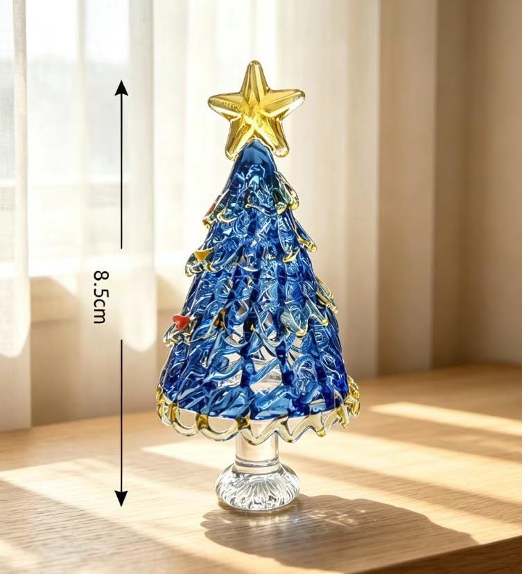 Handmade Christmas Glaze Tree Ornaments Set of 2 - Festive Holiday Decor