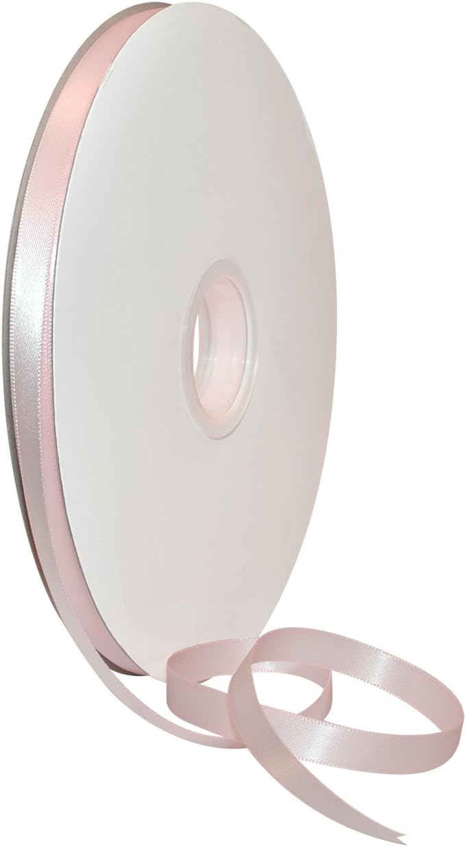 Rosy Mauve Double Face Satin Ribbon 3/8" x 100 YD - Perfect for Gift Wrapping, Crafts & Weddings