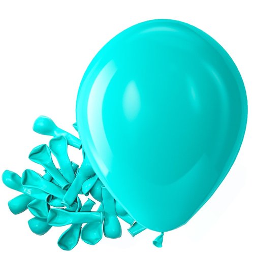 Bezente Teal Balloons Latex Party Balloons - 150 Pack 5 inch Matte Small Turquoise Helium Balloons for Wedding Bridal Shower Birthday Party Backdrop Decorations