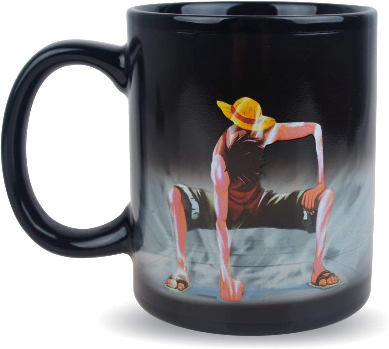 Heat-Sensitive One Piece Luffy Coffee Mug - Reactive Ceramic Cup for Fans