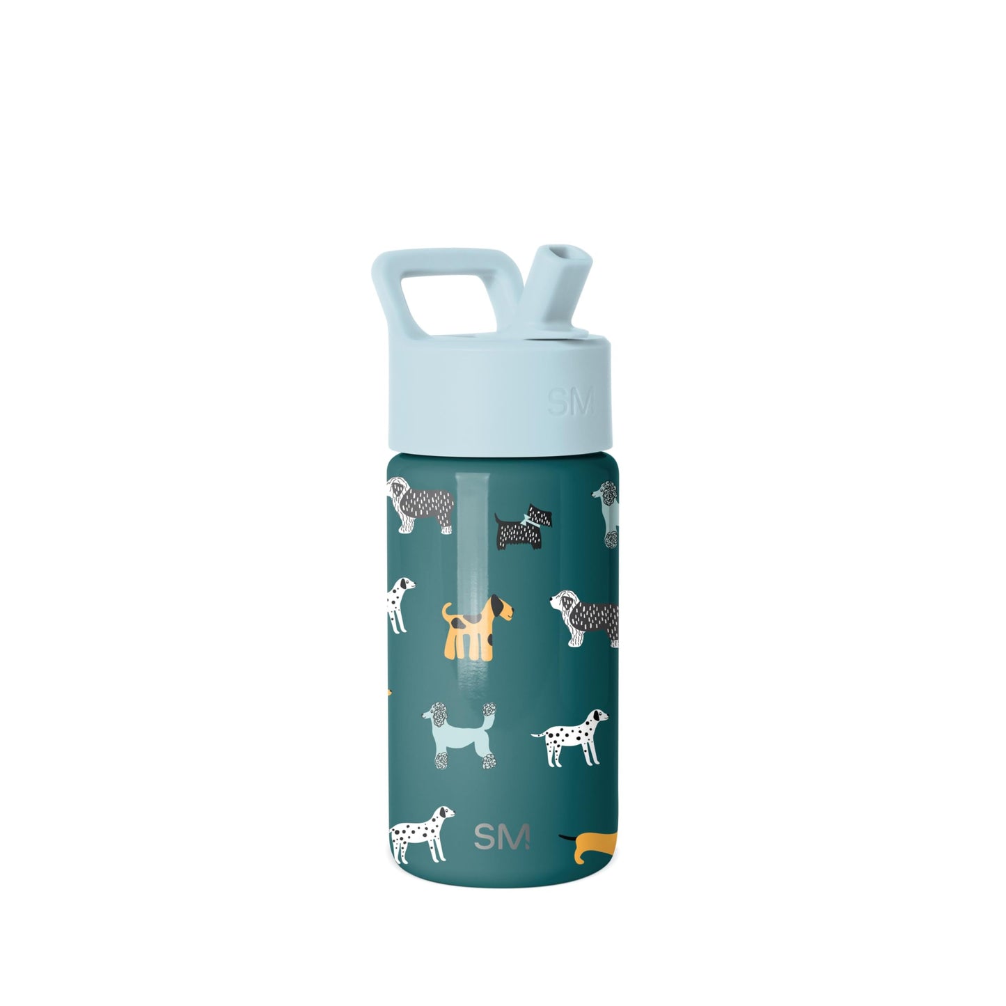 Simple Modern Kids Summit Water Bottle with Straw Lid | 14oz Stainless Steel Cup Insulated Tumbler for Toddlers, School | Dog Days