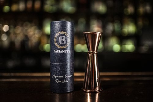 BARIANTTE Cocktail Jigger for Bartending, 2 oz 1 oz Japanese Measuring Shot Glass - Silver