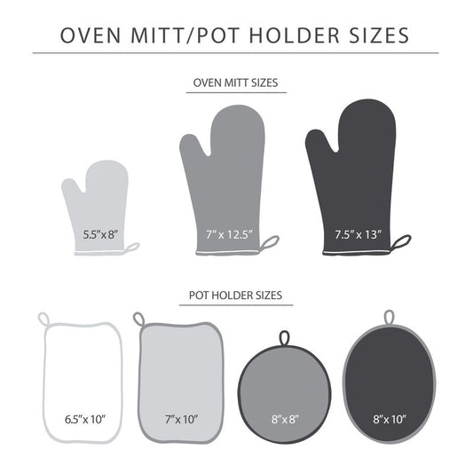KitchenAid Asteroid Mini Oven Mitt Set, 5.5"x8", Black, 2 Piece