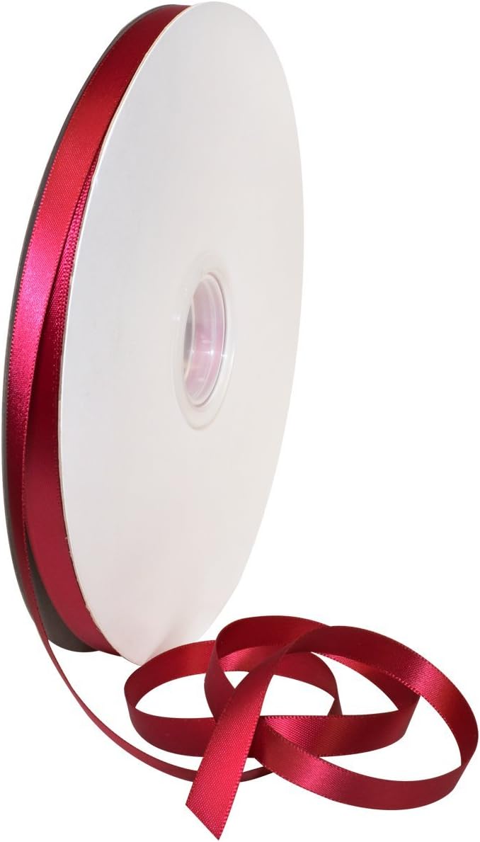 Rosy Mauve Double Face Satin Ribbon 3/8" x 100 YD - Perfect for Gift Wrapping, Crafts & Weddings