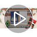 Blue Christmas Kitchen Towels Set of 2 - 18x26 Inch Holiday Dish Towels