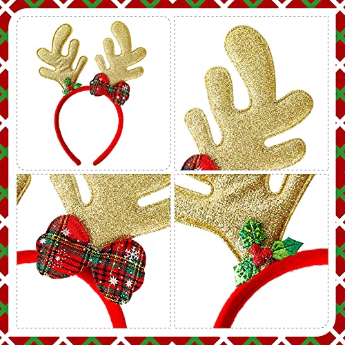 Christmas Glasses and Headbands Set - Festive Party Accessories for Holiday Photos
