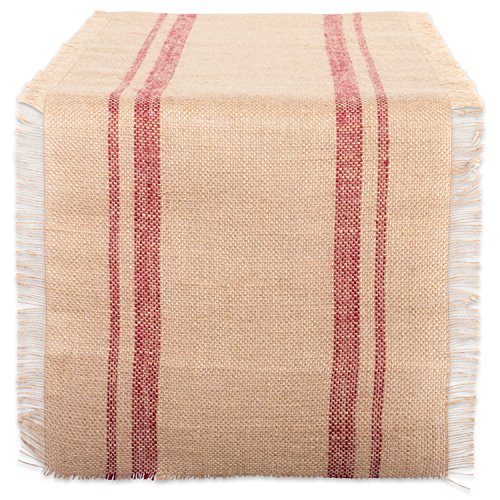 DII Jute Burlap Collection Kitchen Tabletop, Table Runner, 14x108,