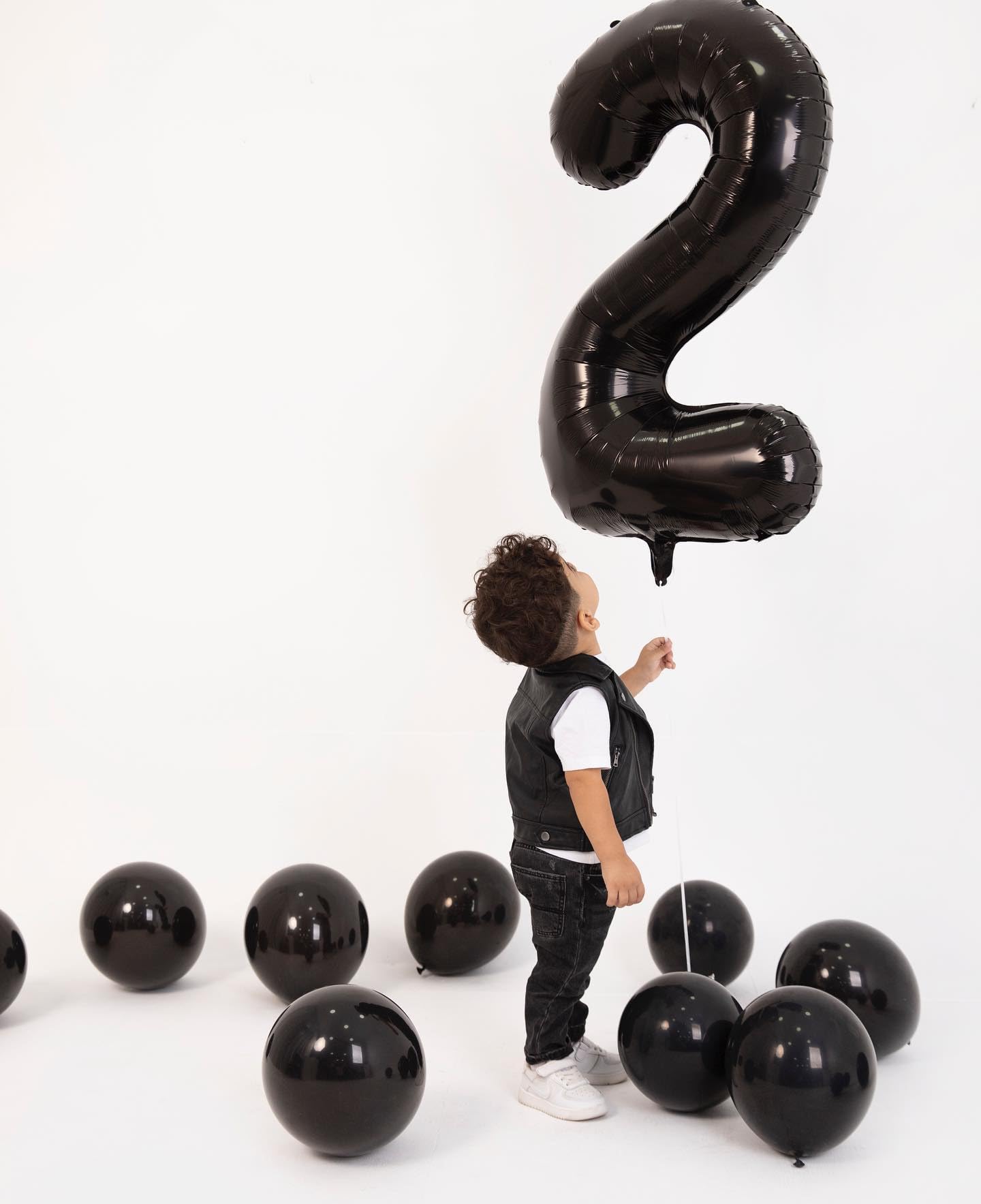 Black Number 16 Balloon 40 inch, 16 Number Balloons, 16th Black Birthday Decorations, 16 Year Old Girls Boys Party Supplies