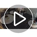 HMQIANG Black Round Sequin Tablecloth 120 Inch for Party Events