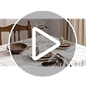 LE TAUCI 12-Piece Dinnerware Set for 4 - Ceramic Plates & Bowls, Chip-Resistant, Microwave & Dishwasher Safe, Beige Wheat, 4-Set