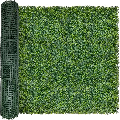 60x120 Inch Artificial Boxwood Panel Roll - 50 sqft Greenery Backdrop for Indoor & Outdoor Use