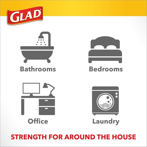 Glad Small Trash Bags - 4 Gallon Febreze Sweet Citron & Lime | Odor Resistant Drawstring, 80 Count