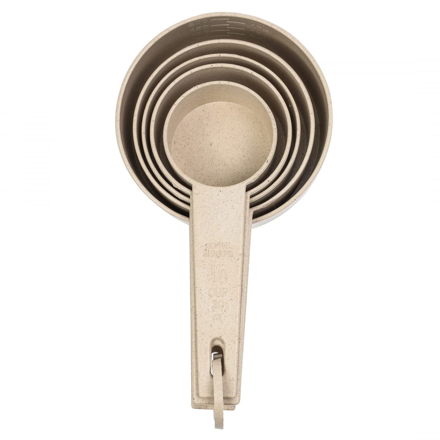 Beille Cream Wheat Straw Measuring Cups Spoons Set Cooking Baking Tools 10pc