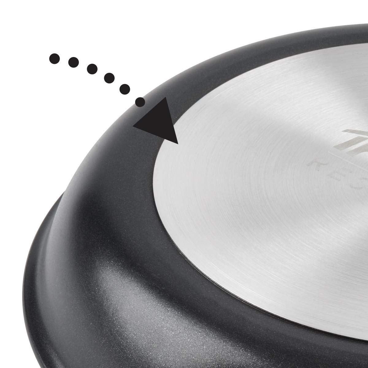 Trudeau Heroic Non-stick Frying Pan, 8-Inch, Black