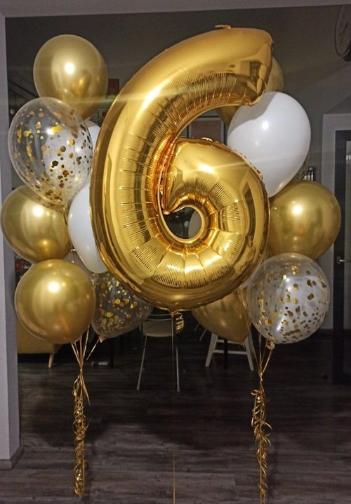 Gold Number 2 Balloon 40 Inch, 2nd Birthday Decoration for Toddlers Girls Boys, Sparkling 2 Number Balloon Party Decor