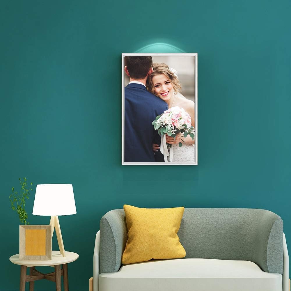 Wall26 Framed Canvas Wall Art - Custom Living Room & Bedroom Prints Ready to Hang | 16"x24", White Frame