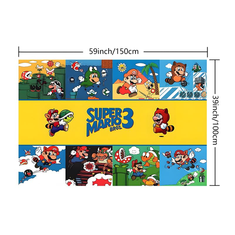 Mario Kawaii Rug Anime Carpet Cute Bedroom Indoor Outdoor 62x39in - Variation of THIS listing