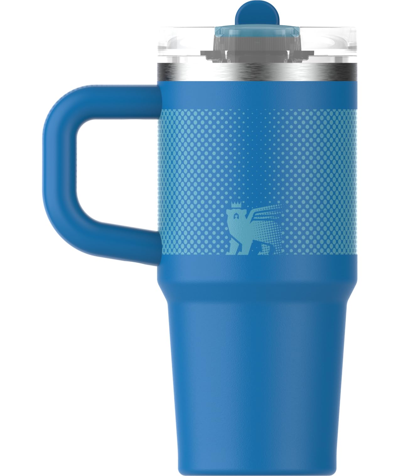 STANLEY Quencher ProTour Flip Straw Tumbler with Leakproof Lid 14 oz | Built-In Straw and Handle | Cup Holder Compatible for Travel | Insulated Stainless Steel Cup | BPA-Free | Azure Fade