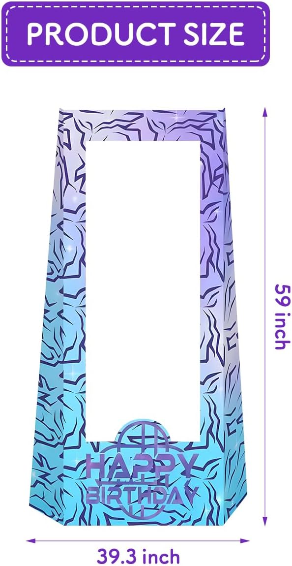 Purple Demon | 4.9 Ft Tall Life-Size Cardboard Stand-In for Themed Parties & Photo Booths