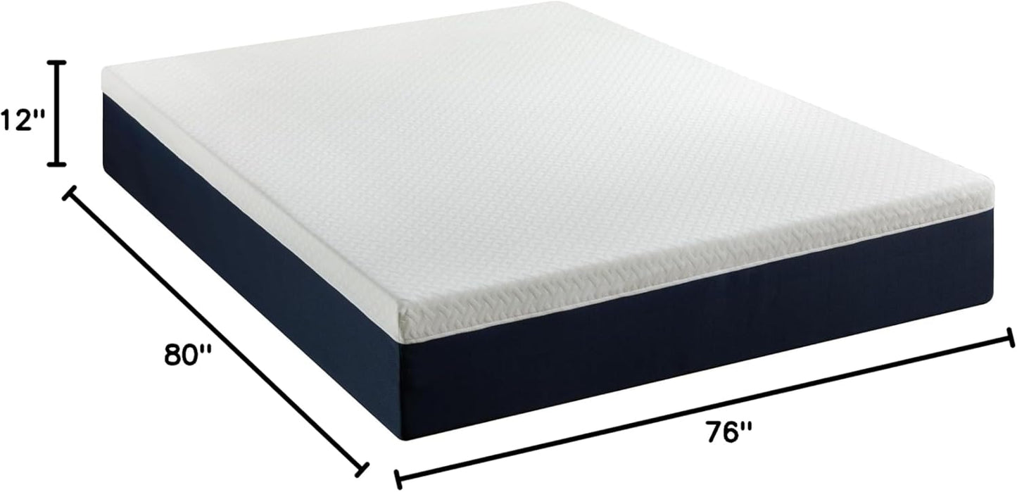 ZINUS 12 Inch King Cooling Comfort Hybrid Mattress - Medium Firm, Fiberglass Free, Motion Isolation, Certified Safe Foams