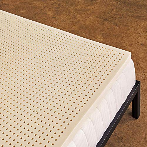 Queen 2-Inch Natural Latex Mattress Topper - Firm, Organic GOLS Certified