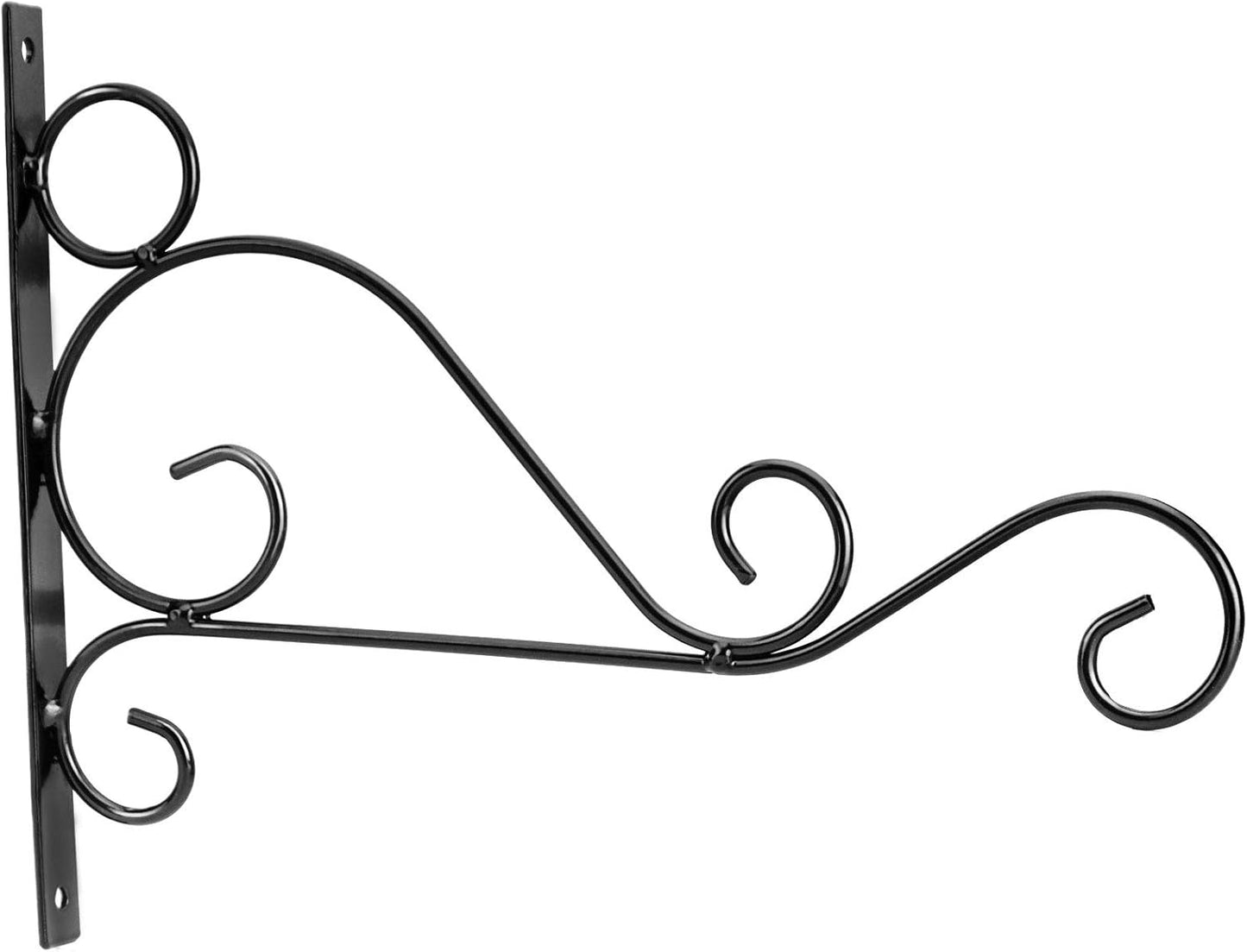 KEILEOHO 10-Inch Metal Plant Bracket - 6 PCS Wall-Mount Hangers for Indoor/Outdoor Decor