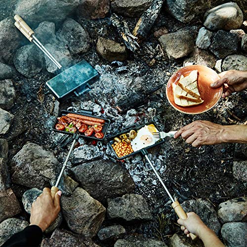 Uno Casa Double Pie Iron XL Cast Iron Campfire Sandwich Maker - Variation of THIS listing 1