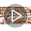 BlessLiving King Quilt with Colorful Pumpkins - Halloween Fall Blue Bedding - Variation: Pumpkin Flower