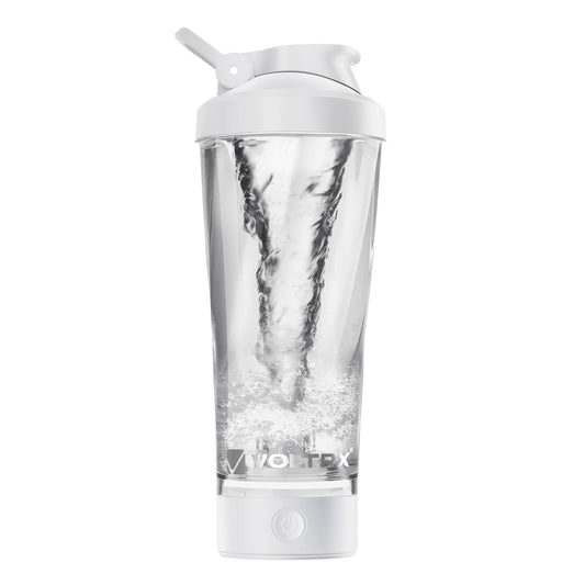 VOLTRX Premium Electric Protein Shaker Bottle, Made with Tritan - BPA Free - 24 oz Vortex Portable Mixer Cup/USB Rechargeable Shaker Cups for Protein Shakes