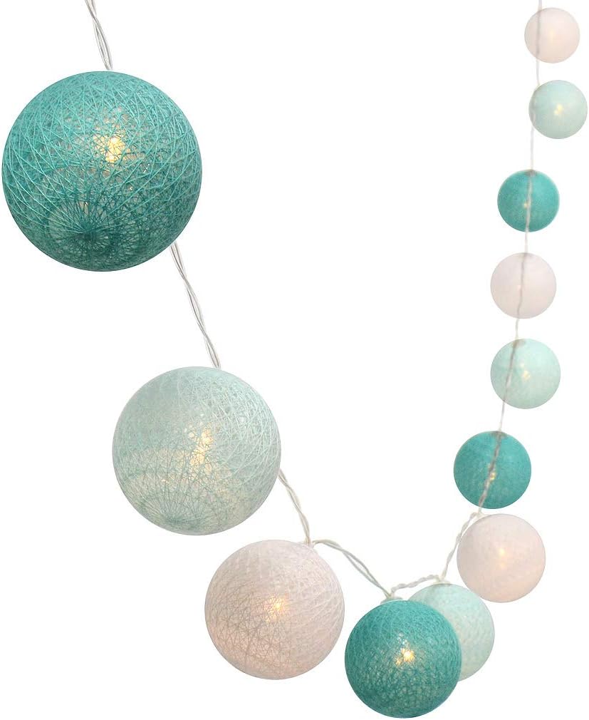 30-Count Battery Operated LED Fairy Lights - 10ft Yellow, Orange & White String Lights for Garden Decor