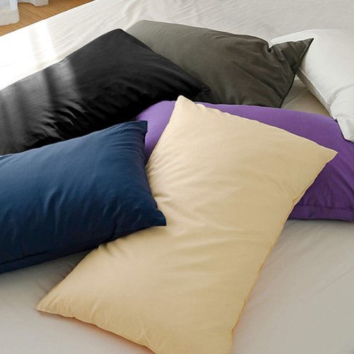 FLXXIE Pillow Cases - Soft Microfiber Queen Pillow Covers | Wrinkle Resistant, 2-Piece Set, 20x30, Black