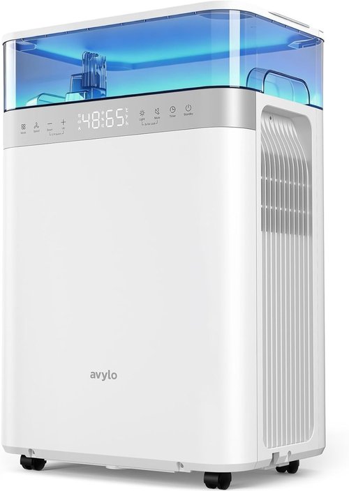 Avylo Dehumidifier | Energy Star Efficient 90 Pint/D for Basements | 4500 Sq.Ft, 2.11 Gallon Tank