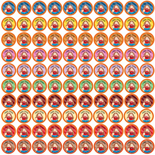 Crave Beverages Flavored Coffee Pods Sampler - 100 Count Variety Pack, Compatible with 2.0 K-Cup Brewers