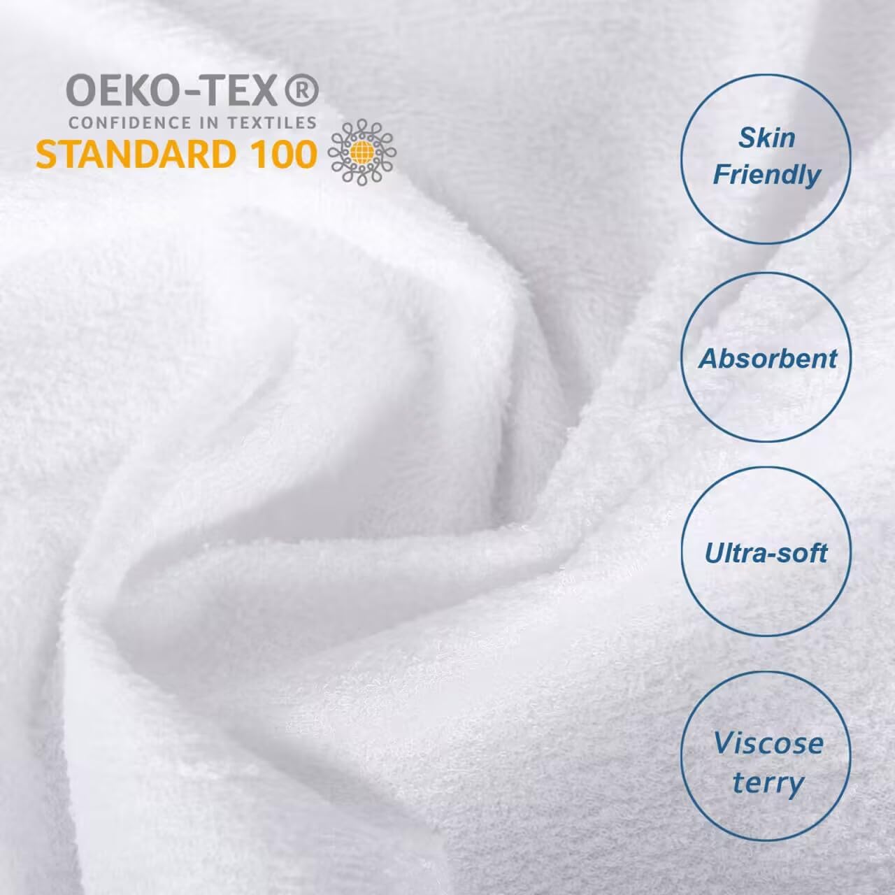 Skiennix Twin XL Mattress Protector - Cooling Waterproof Viscose Terry | Soft, Noiseless, Deep Pocket Fits Up to 14 Inch