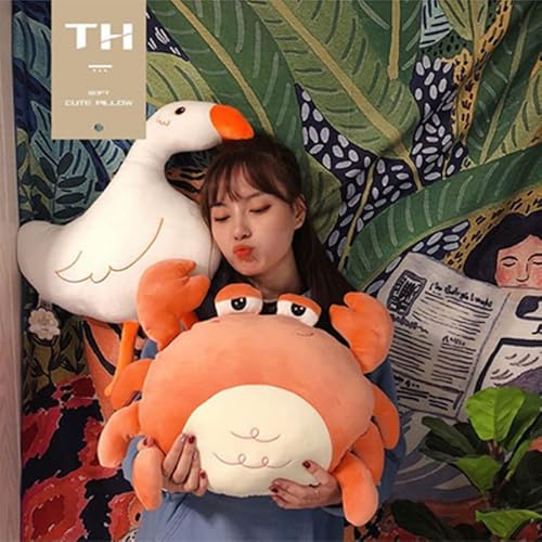 JOSON 16 inch Crab Plush Stuffed Animal, Super Soft Crab Plush Pillow, Children's Crab Toy, Birthday Gift for Boys and Girls