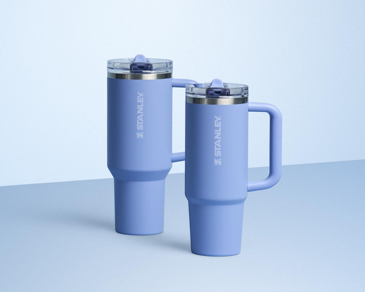 STANLEY Quencher ProTour Flip Straw Tumbler with Leakproof Lid 40 oz | Built-In Straw and Handle | Cup Holder Compatible for Travel | Insulated Stainless Steel Cup | BPA-Free | Hydrangea