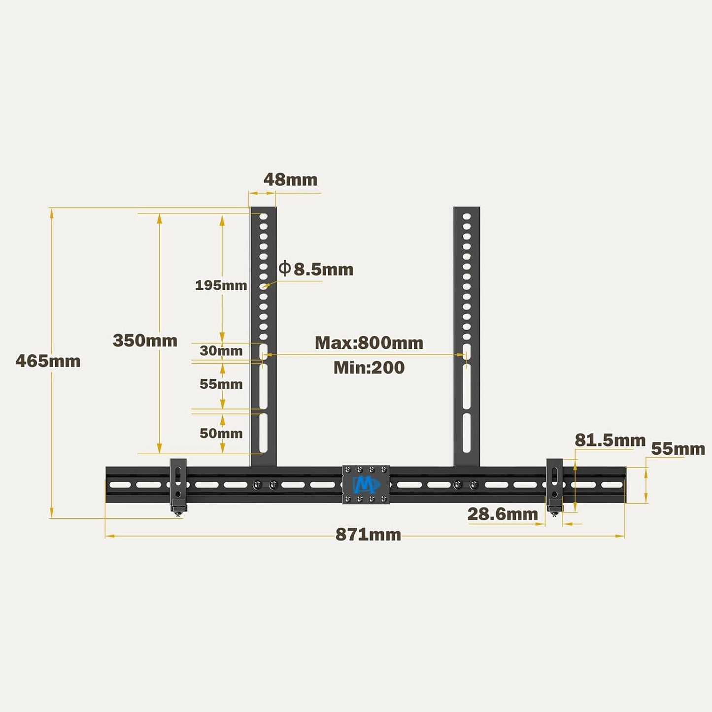 Mounting Dream TV Wall Mount - Swivel & Tilt for 32-65 Inch TVs | Includes Soundbar Bracket MD5425