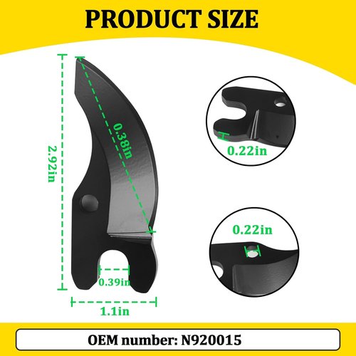 DEWALT Pruning Shear Blades - 2 Pack Replacement for 20V MAX Cordless Pruner DCPR320B/DCPR320D1