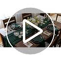 Green Gold 150Pcs Premium Disposable Plastic Plates for Wedding, BPA Free