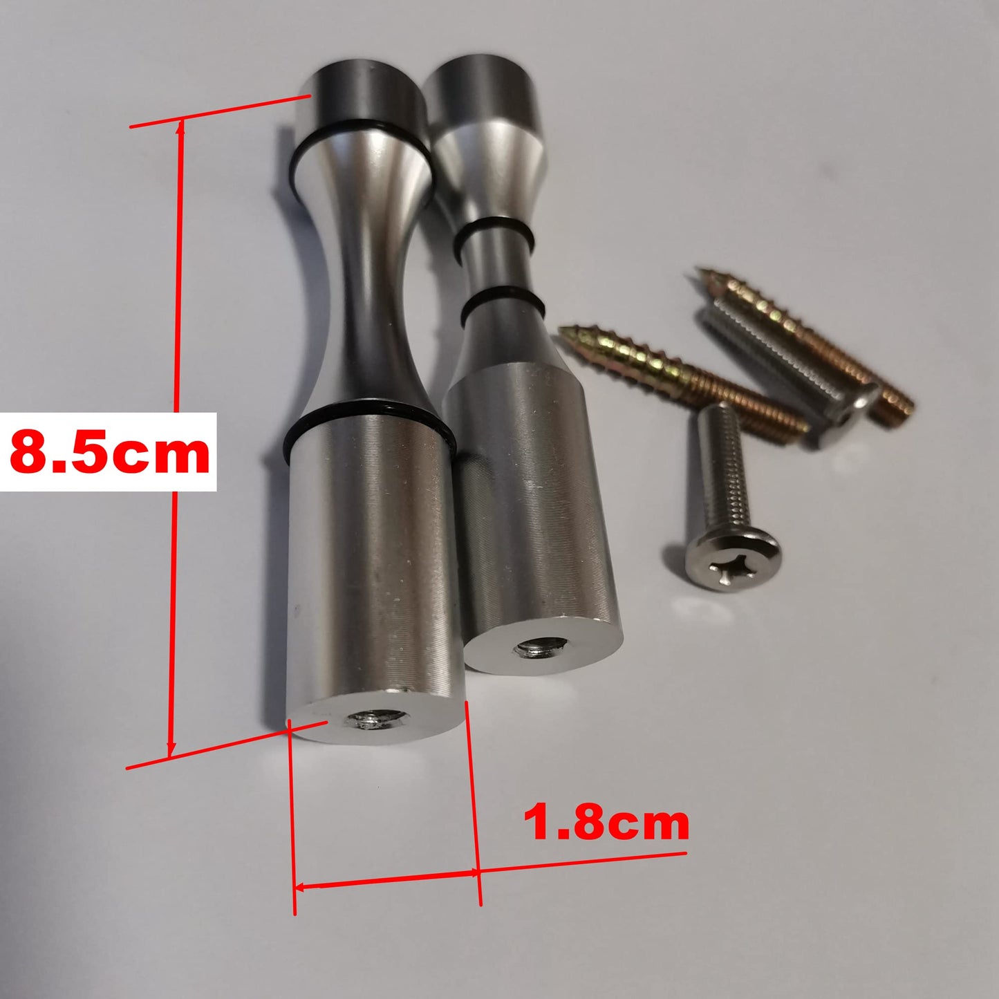 Wine Bottle Wall Pegs 5 Bottle Matte Silver Single Vino Pin for Drywall or Wood Surfaces