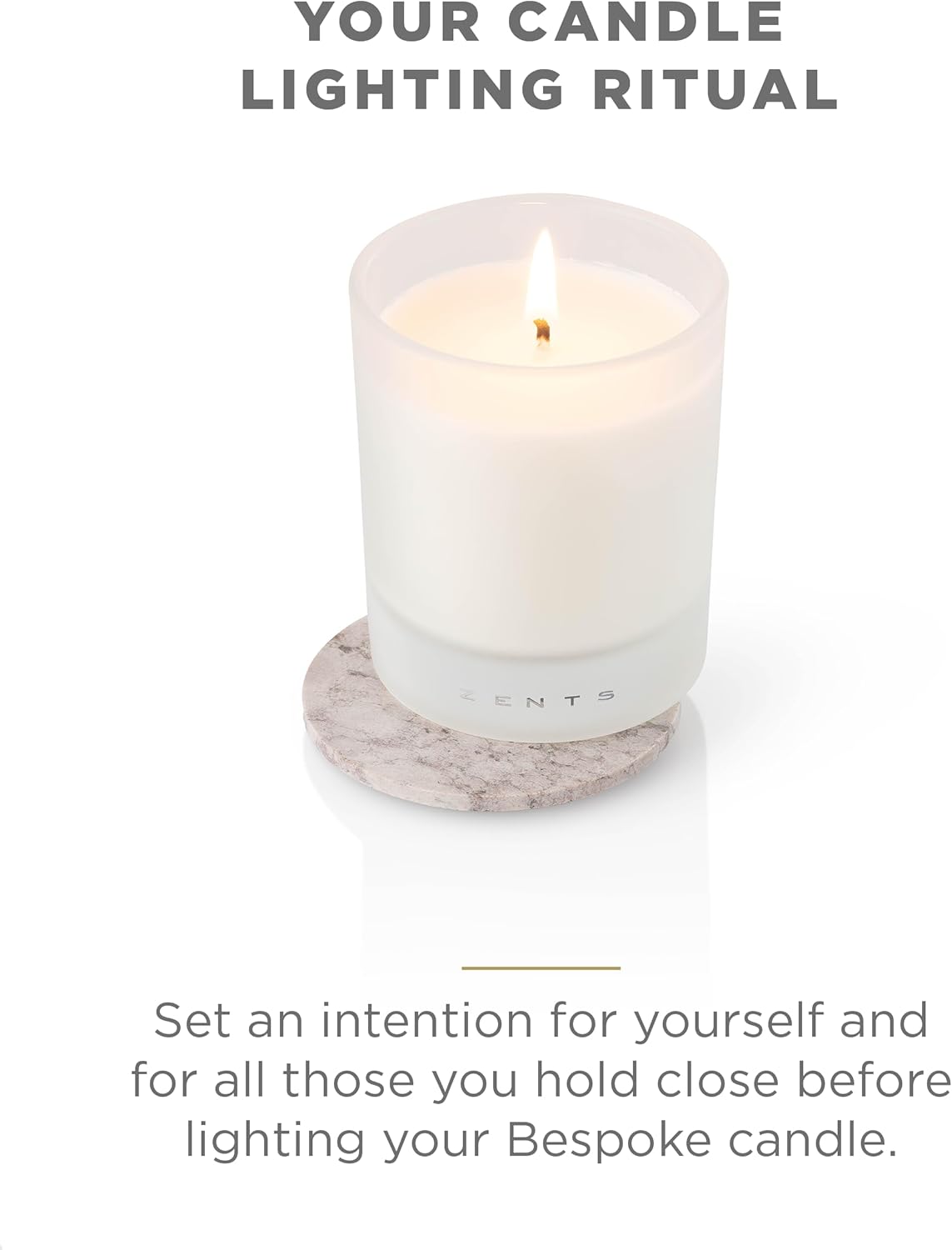 Zents Scented Soy Wax Candle (Earth - Sandalwood & Fir Needle), Large Jar Single Wick, Uplifting Home Decor Accent, 8.5 oz