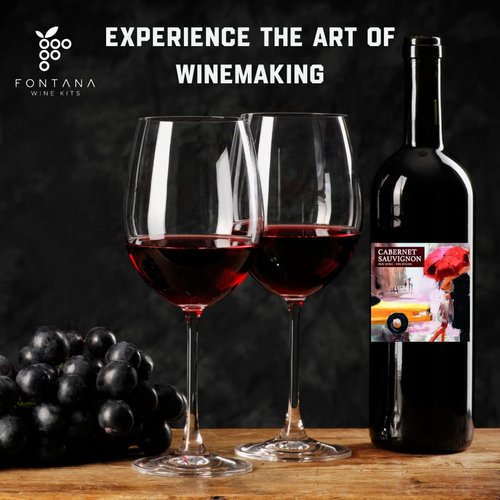 Fontana French Cabernet Sauvignon Wine Kit Ingredients - 6 Gallon DIY Kit - Makes 30 Bottles of Wine