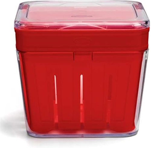 Chef'n Bramble Berry Basket - 1-Quart Colander for Fresh Cherry Storage & Rinsing